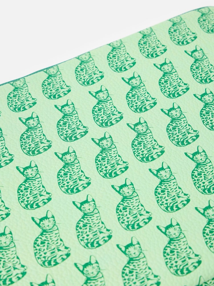 Oliver Bonas Green Cat Laptop Case - Image 4 of 4