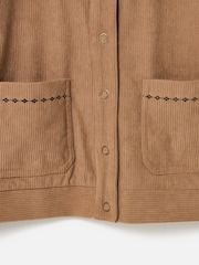 Oliver Bonas Corduroy Embroidered Pocket Collared Jacket - Bild 6 von 7