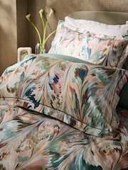 300TC Cotton Sateen Marble Duvet Cover and Pillowcase Set - Imagen 1 de 4