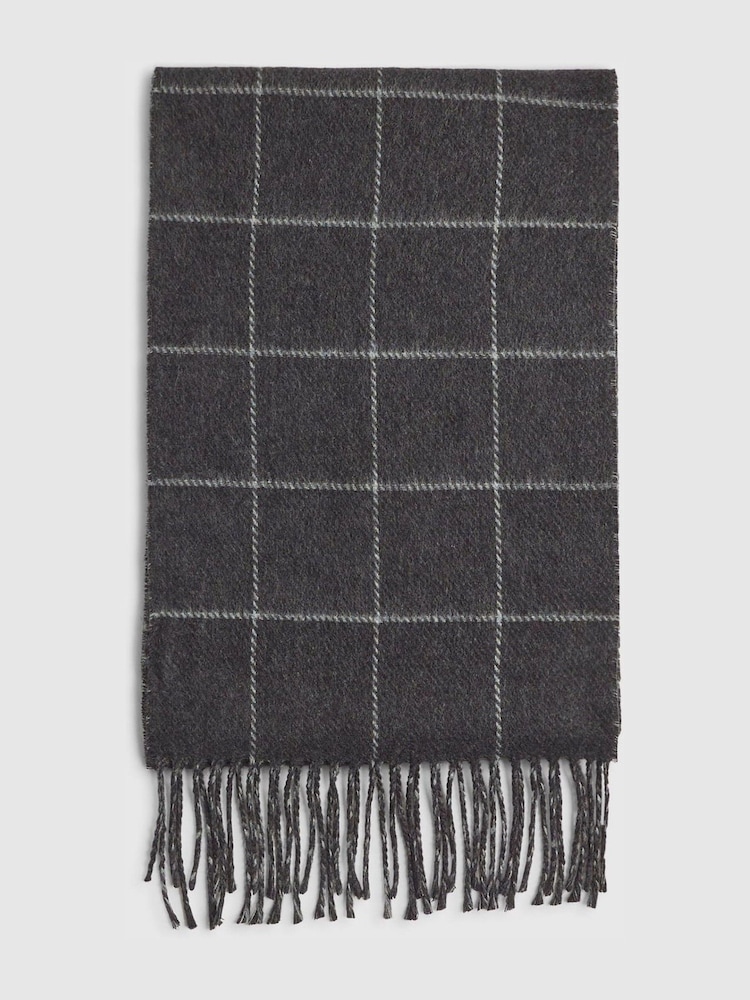 وشاح مربعات بوجهين من River Island - صورة 1 من 3 وشاح مربعات بوجهين من River Island - صورة 1 من 3