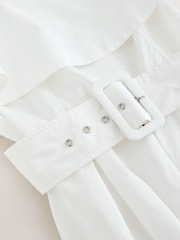 White Occasion Foldover Belted Maxi Dress - Image 8 of 8