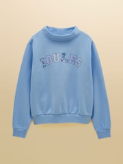Blue Joules Patchwork Cotton Blend Wide Neck Sweatshirt - Image 10 of 10