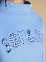 Blue Joules Patchwork Cotton Blend Wide Neck Sweatshirt - Image 7 of 10