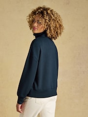 Joules Navy Soft Quarter Zip Sweatshirt - Image 2 of 7