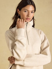 Joules Oatmeal Soft Quarter Zip Sweatshirt - Image 3 of 7