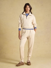 Joules Oatmeal Soft Quarter Zip Sweatshirt - Image 6 of 7