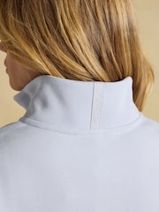 Joules Blue Quarter Zip Funnel Neck Sweatshirt - Image 7 of 8