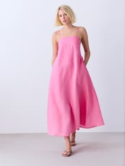 Bright Pink Square Neck Cami Maxi Dress - Image 1 of 7