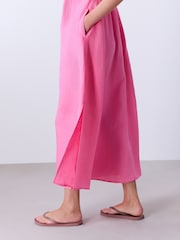 Bright Pink Square Neck Cami Maxi Dress - Image 3 of 7