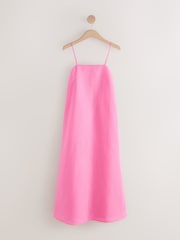 Bright Pink Square Neck Cami Maxi Dress - Image 5 of 7
