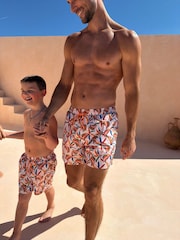 Never Fully Dressed Cream Banana Mens Swim Shorts - Image 1 of 5