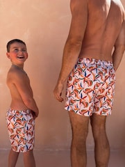 Never Fully Dressed Cream Banana Mens Swim Shorts - Image 2 of 5