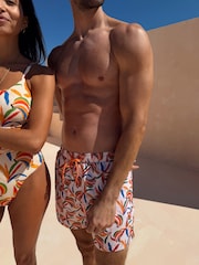 Never Fully Dressed Cream Banana Mens Swim Shorts - Image 3 of 5