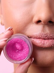 NCLA Beauty Black Cherry Lip Scrub and Lip Balm Set - Image 4 of 4