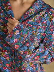 Multi Blommor - Alma Woven Pyjama Set - Bild 4 av 10