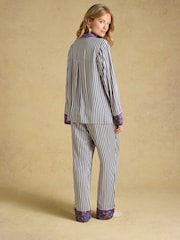 Marinen/Vit rand - Alma Woven Pyjama Set - Bild 2 av 7