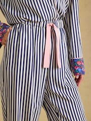 Marinen/Vit rand - Alma Woven Pyjama Set - Bild 5 av 7