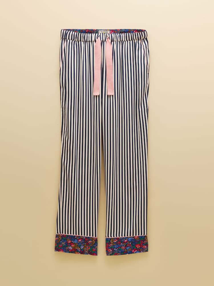 Marinen/Vit rand - Alma Woven Pyjama Set - Bild 7 av 7