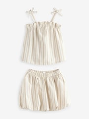 Stone Strappy Stripe Top And Balloon Skirt Co-Ord - Image 1 of 1