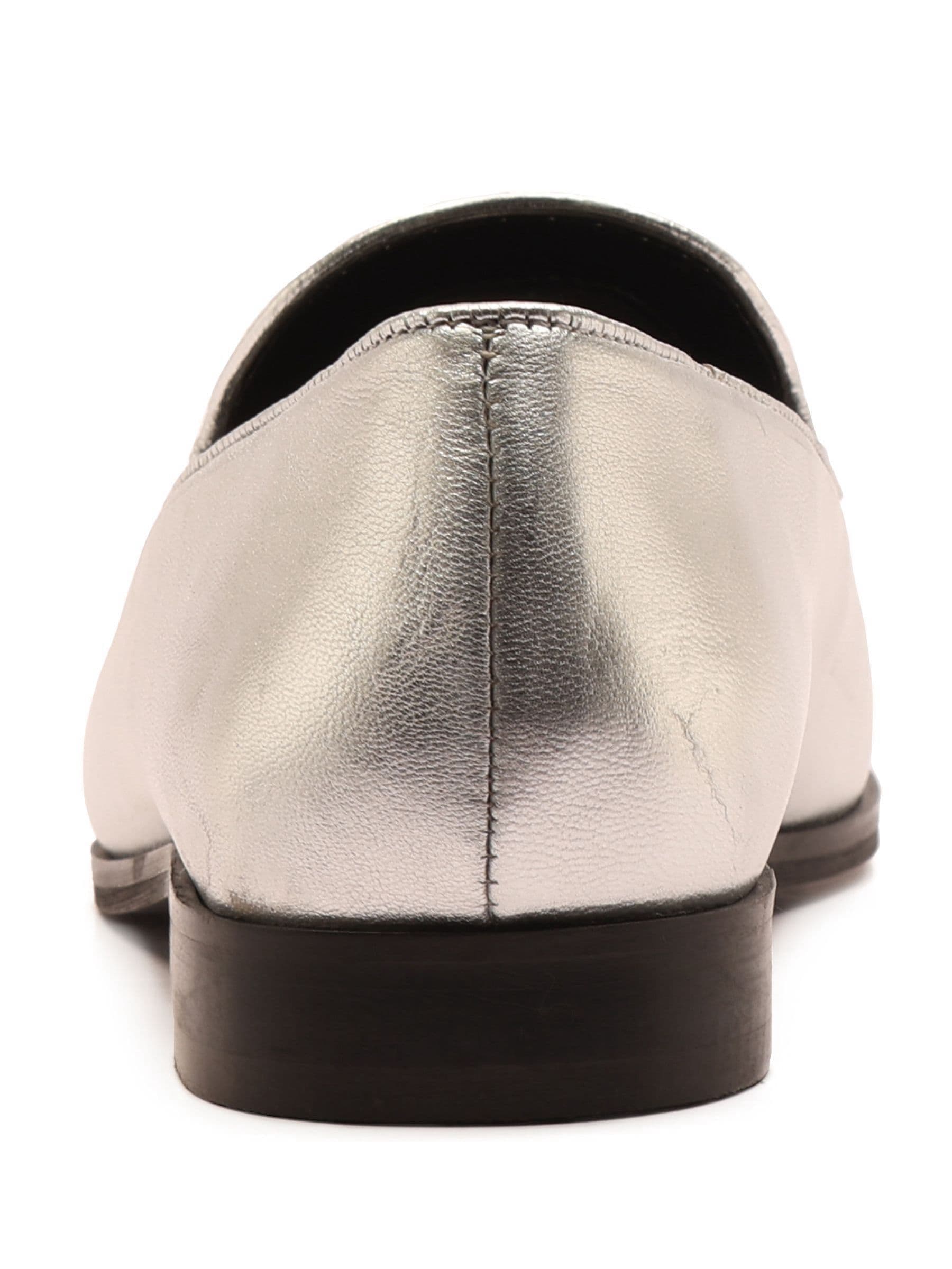 Buy Off The Hook Silver Moselle Leather Tassel Loafers from Next USA