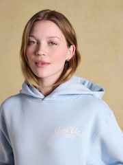 Joules Blue Beach Graphic Unisex Oversized Hoodie - Image 6 of 10