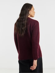 JD Williams Red Bow Button Knitted Cardigan - Image 3 of 5