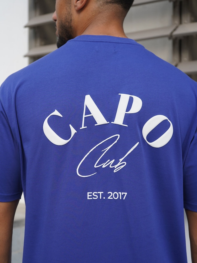 CAPO Light Blue Beach Club T-Shirt - Image 6 of 6 CAPO Light Blue Beach Club T-Shirt - Image 6 of 6