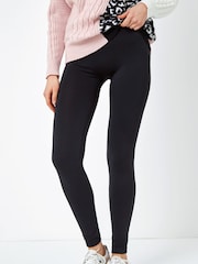 Roman Black Fleece Lined Leggings - Image 2 of 5