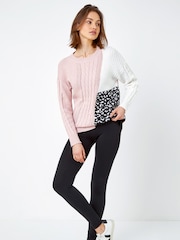 Roman Black Fleece Lined Leggings - Image 4 of 5