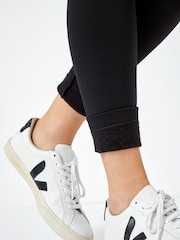 Roman Black Fleece Lined Leggings - Image 5 of 5