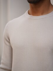 CAPO Nude Cable Knit Jumper - Image 1 of 4