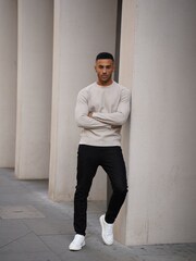 CAPO Nude Cable Knit Jumper - Image 3 of 4