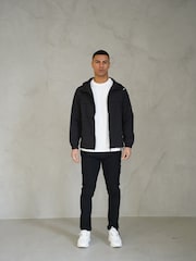 CAPO Black Crinkle Lightweight Sweat Top - Image 4 of 5