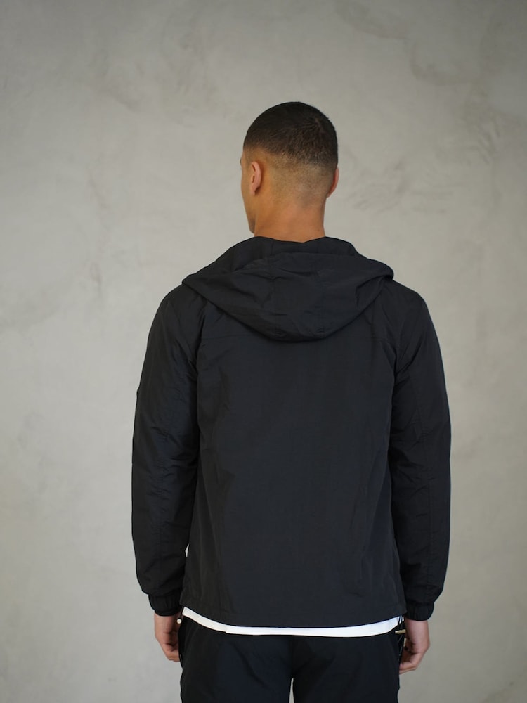 CAPO Black Crinkle Lightweight Sweat Top - Image 5 of 5