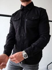 CAPO Black Overshirt - Image 3 of 6