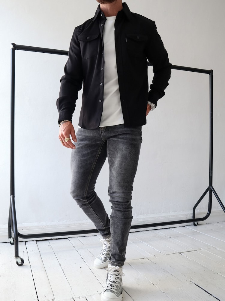 CAPO Black Overshirt - Image 6 of 6
