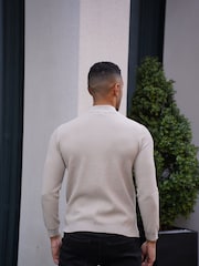 CAPO Natural Twist Cotton 1/4 Zip Jumper - Image 3 of 4