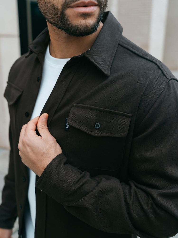 CAPO Brown Overshirt - Image 1 of 6