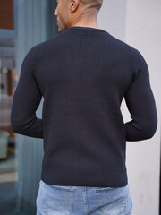 CAPO Black Cable Knit Jumper - Image 4 of 6