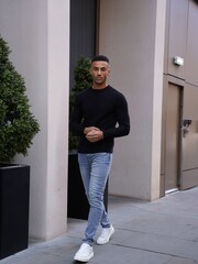 CAPO Black Cable Knit Jumper - Image 6 of 6