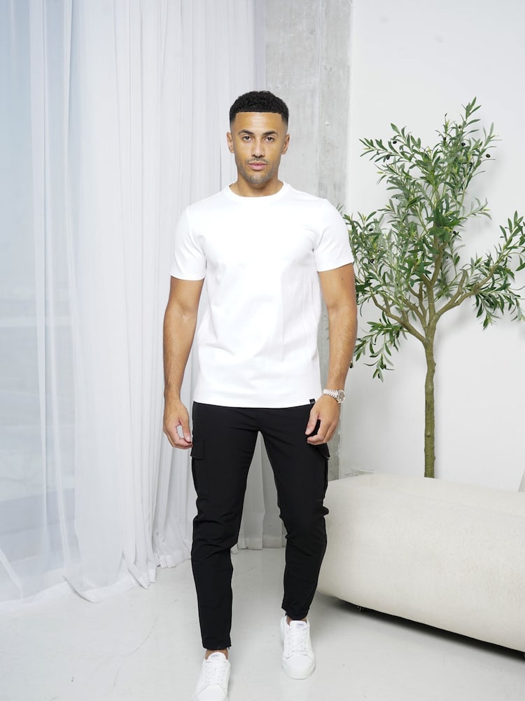 CAPO Black Utility Cargo Joggers - Image 1 of 6 CAPO Black Utility Cargo Joggers - Image 1 of 6