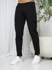 CAPO Black Utility Cargo Joggers - Image 3 of 6