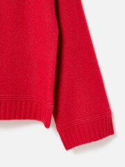 Oliver Bonas Red Roll Neck Knitted Jumper - Image 7 of 8