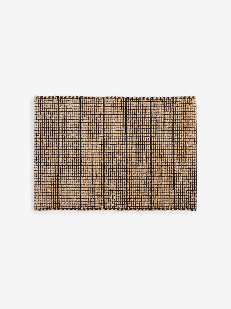 MADE.COM Black Hurley Woven Jute Doormat - Image 5 of 5