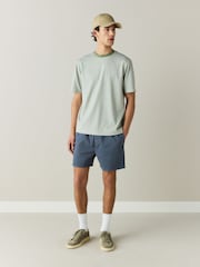Sage Green Regular Fit Heritage Herringbone T-Shirt - Image 4 of 8