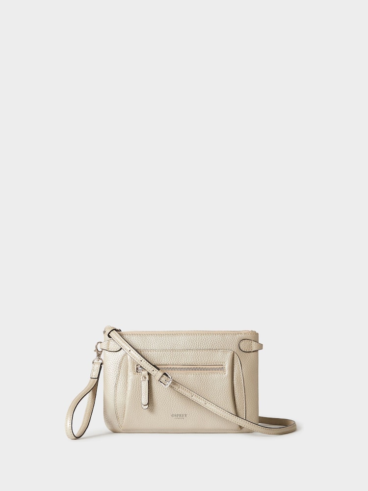 zlata (barva); zlato - Usnjena torbica za čez telo Osprey London The Ruby - Slika 1 iz 5