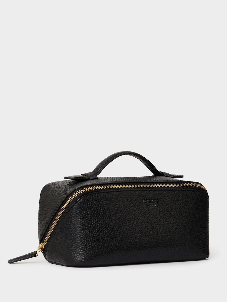 Osprey London Purple The Jet Set Leather Washbag - Image 2 of 5