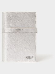 Osprey London Silver The Neptune Leather Passport & Luggage Tag Set - Image 4 of 5