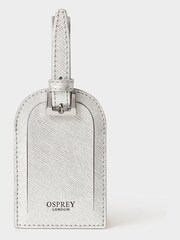 Osprey London Silver The Neptune Leather Passport & Luggage Tag Set - Image 5 of 5