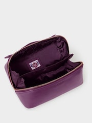 Osprey London Purple The Jet Set Leather Washbag - Image 5 of 5